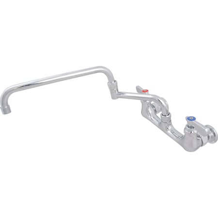 Bk Resources Optiflow Heavy Duty Faucet with 18" Double-Jointed Swing Spout BKF-18-G